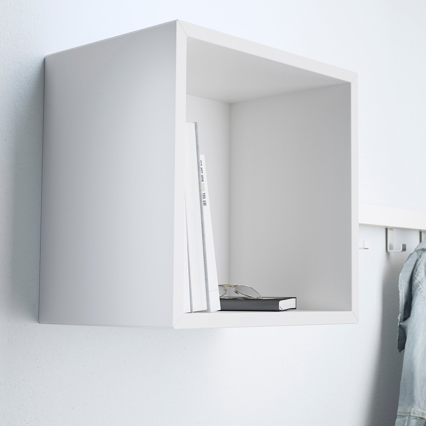 EKET Wallmounted shelving unit white IKEA