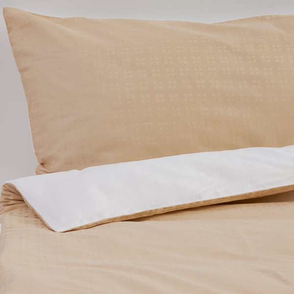 Buy Ekorrbar Quilt Cover And 2 Pillowcases White Beige Online
