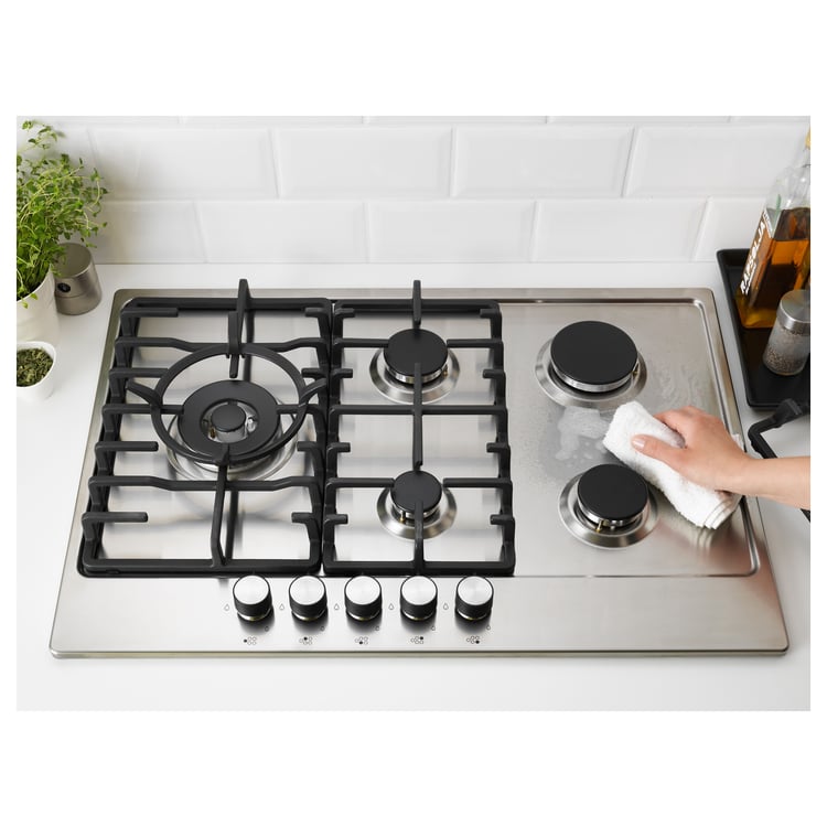 ELDSLÅGA Gas hob, stainless steel IKEA