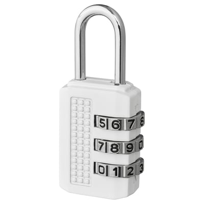 ELLOVEN Padlock, white