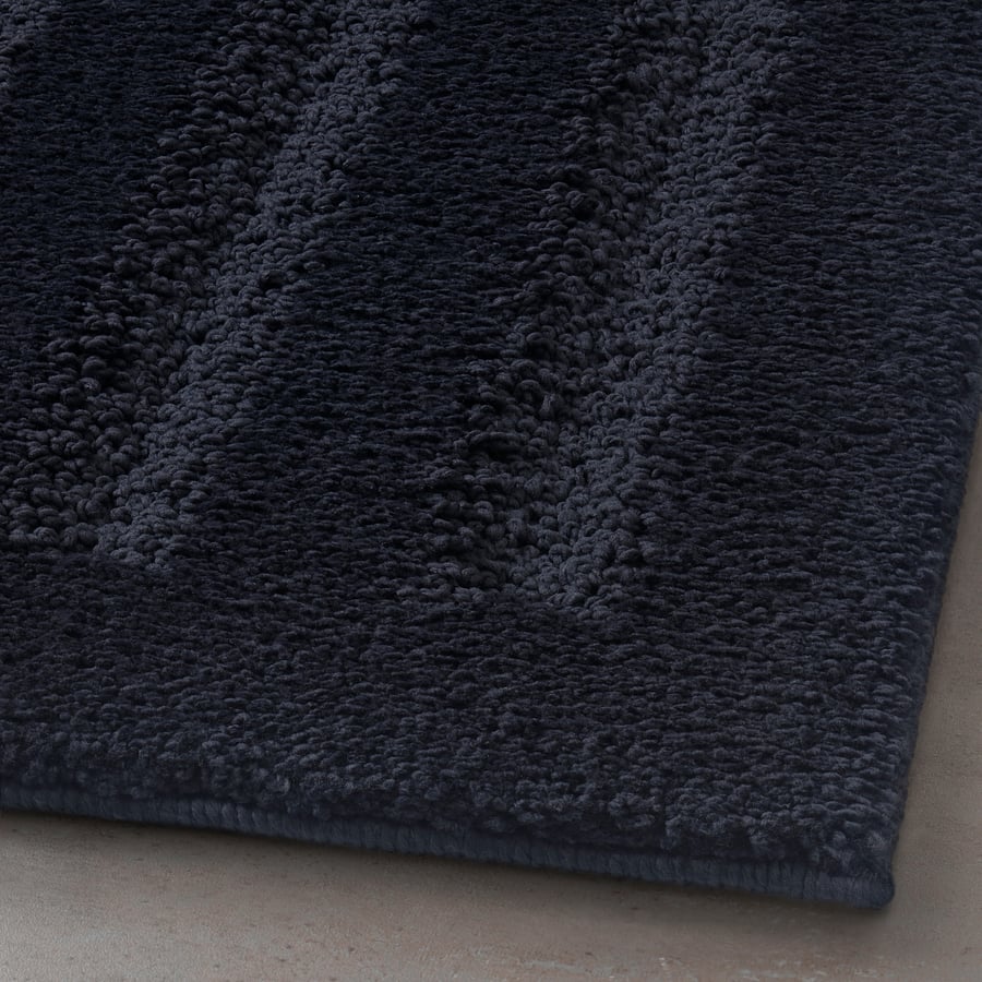 EMTEN Bath mat, dark grey, 60x120 cm IKEA