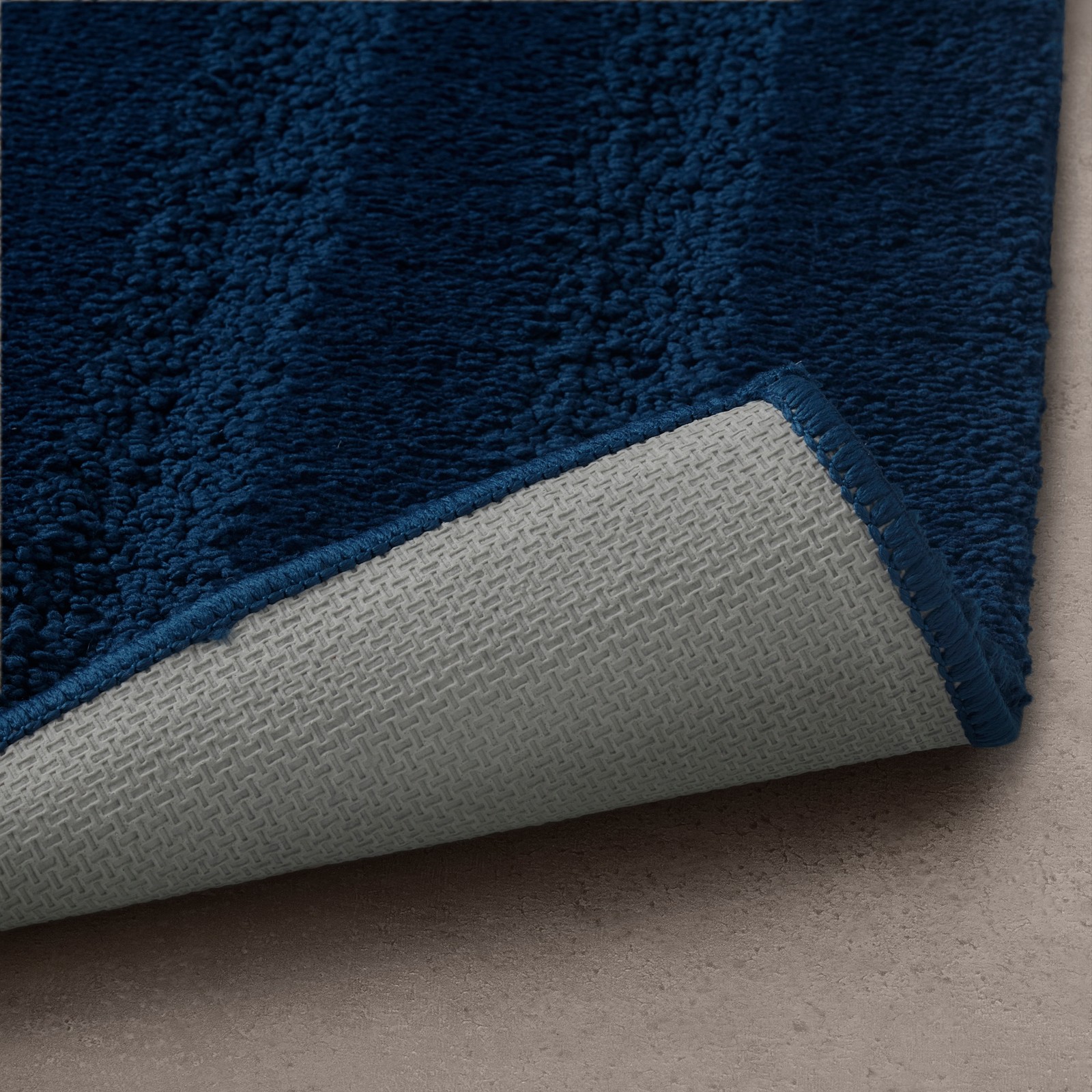 EMTEN Pedestal mat, dark blue, 55x60 cm IKEA