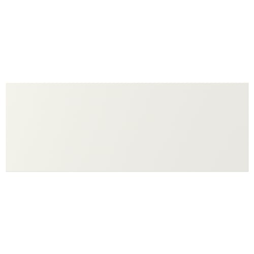 ENHET white cabinet; rectangular, smooth plastic front; 10yr guarantee.