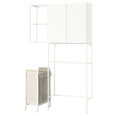 ENHET Storage combination, white, 120x32x204 cm