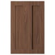 ENKÖPING walnut brown wooden cabinet door - natural grain, horizontal panels, flat design.