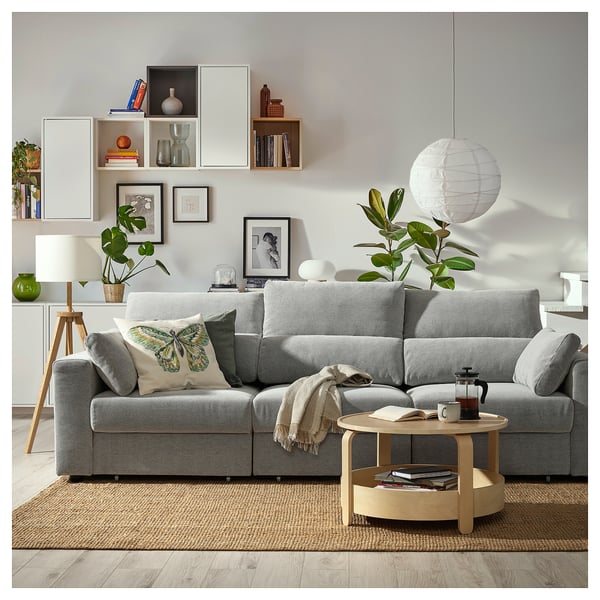 ESKILSTUNA 3-seat sofa, Tallmyra white/black