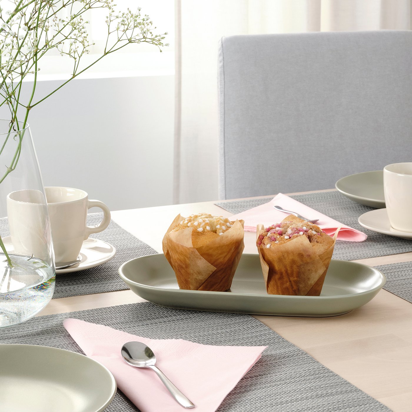 Ikea Dinera Serving Plate DINERA Plate Light Pink 20x30 Cm Reviews