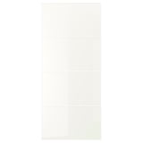 FÄRVIK 4 panels for sliding door frame, white glass, 100x236 cm