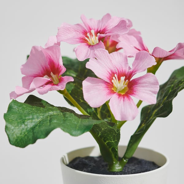 FEJKA Artificial potted plant, in/outdoor/primrose mixed colours, 6 cm