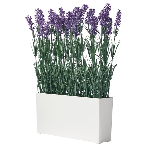 FEJKA Artificial potted plant with pot, in/outdoor Lavender
