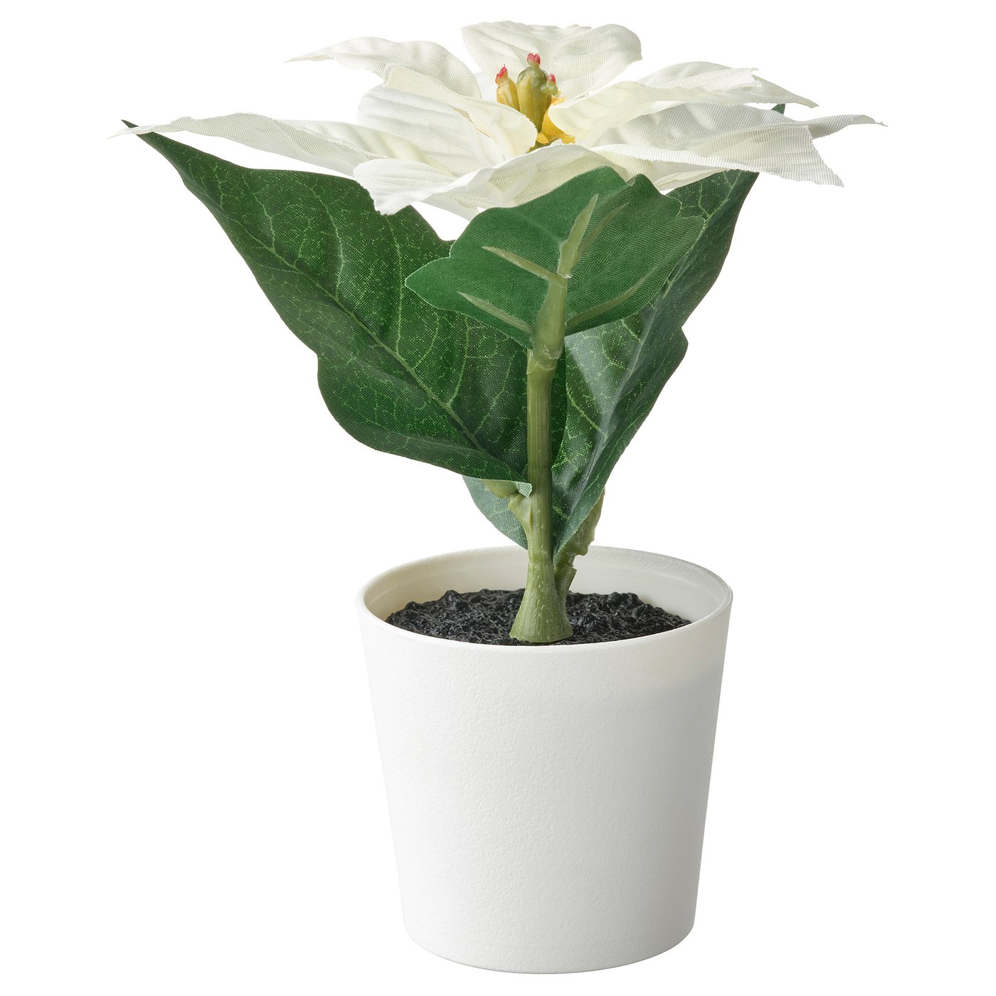 FEJKA Artificial potted plant with pot in/outdoor Poinsettia/white IKEA