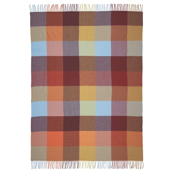 FLIKHAGTORN Throw, multicolour, 120x160 cm