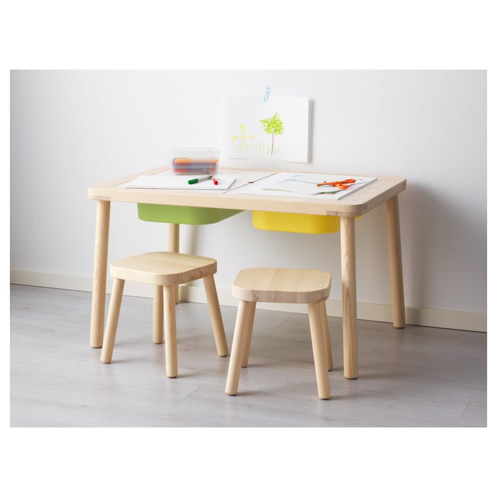 Buy FLISAT Children's Table, 83x58 cm Online UAE IKEA