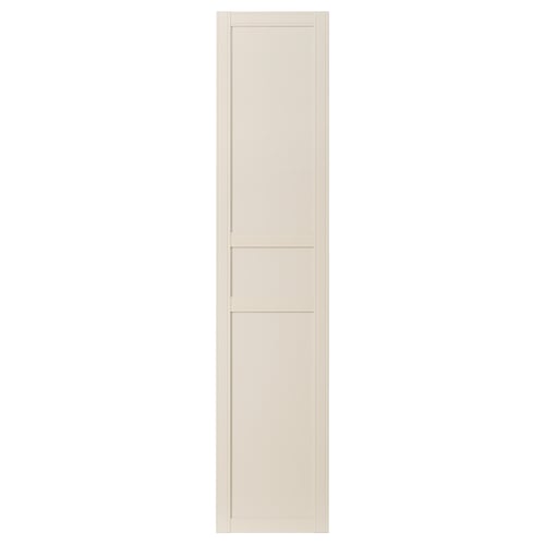 FLISBERGET door, beige, 3 panels, matte foil, soft closing, scandinavian style.