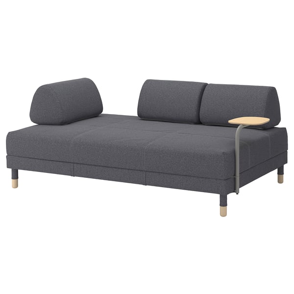 Flottebo Sofa Bed With Side Table Gunnared Medium Grey Ikea
