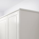 FÖRBÄTTRA Rounded deco strip/moulding, off-white, 221 cm
