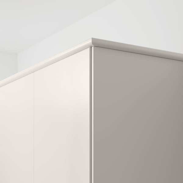 FÖRBÄTTRA Rounded deco strip/moulding, white, 221 cm