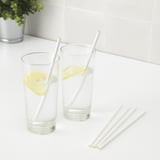 FÖRNYANDE Drinking straw, paper/white