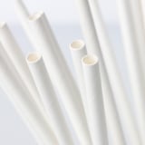 FÖRNYANDE Drinking straw, paper/white
