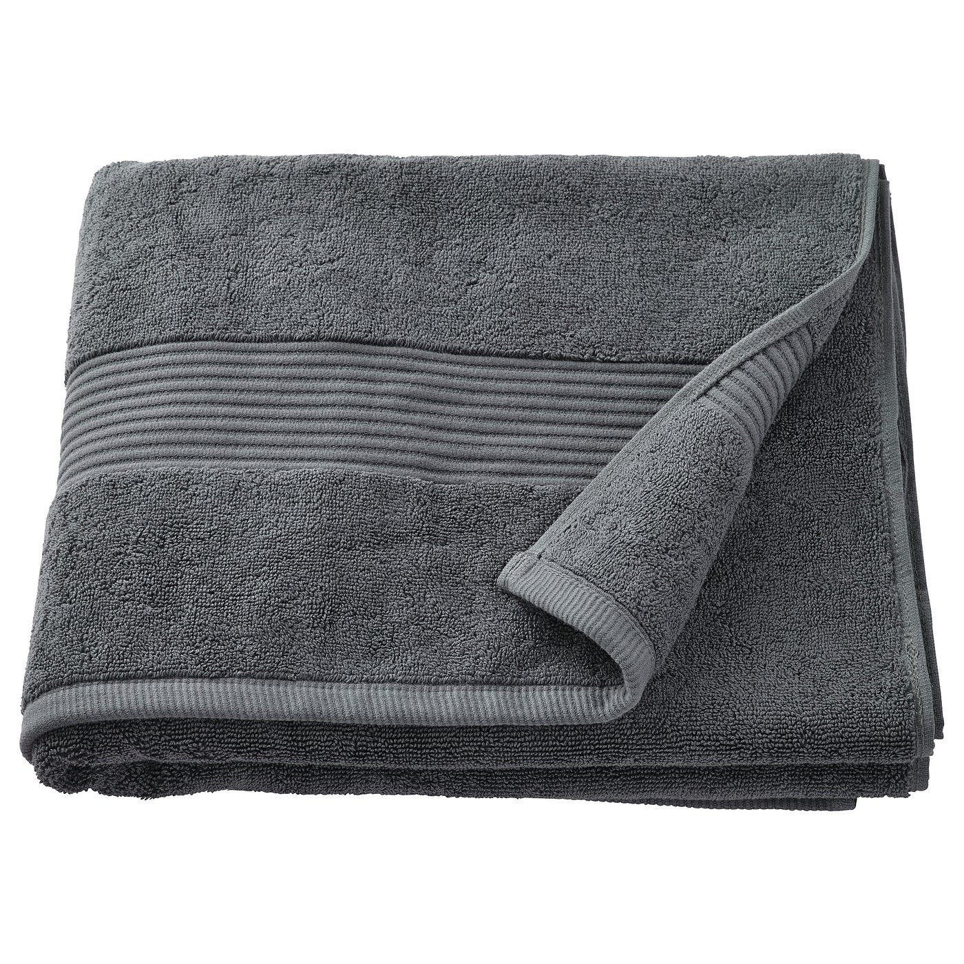 FREDRIKSJÖN bath towel, dark grey, 70x140 cm - IKEA