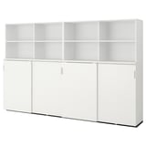 GALANT Storage combination w sliding doors, white, 320x200 cm