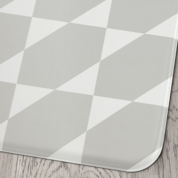 Buy GÅNGPASSAGE Kitchen mat, grey/white, 45x120 cm - IKEA