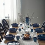 GLADELIG 12-piece service, blue