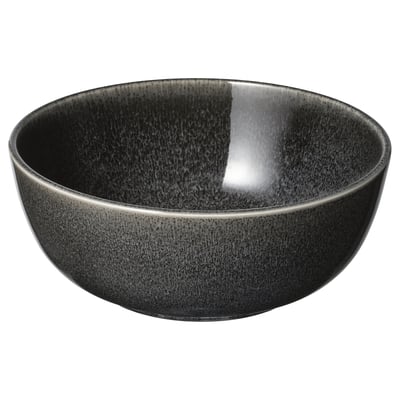 GLADELIG Bowl, dark grey, 14 cm