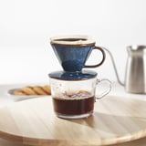 GLADELIG Coffee filter, ceramic/blue