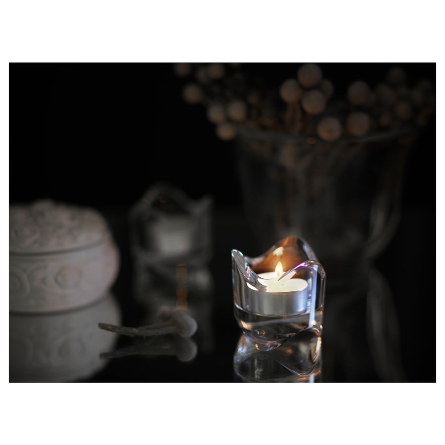 GLIMMA Unscented tealight, 6 hr IKEA
