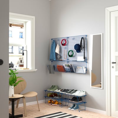 GREJIG Hallway furniture, set of 8, blue