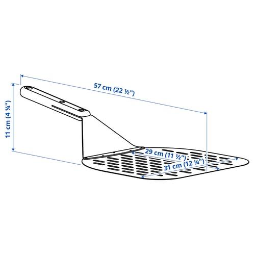 Illustration with measurements for the product: GRILLTIDER.