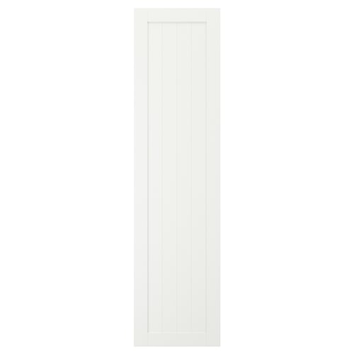 A white GULLABERG door with a simple design. The door a rectangular panel and is made of fibreboard with acrylic paint.