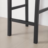 HÄGERNÄS Bar table and 4 bar stools, black stained pine