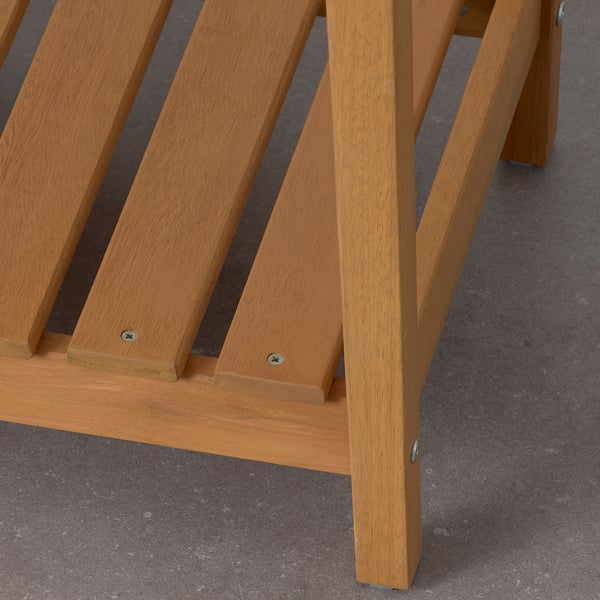 HATTHOLMEN Plant stand, stained eucalyptus/outdoor