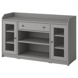HAUGA Sideboard, grey, 140x46x84 cm