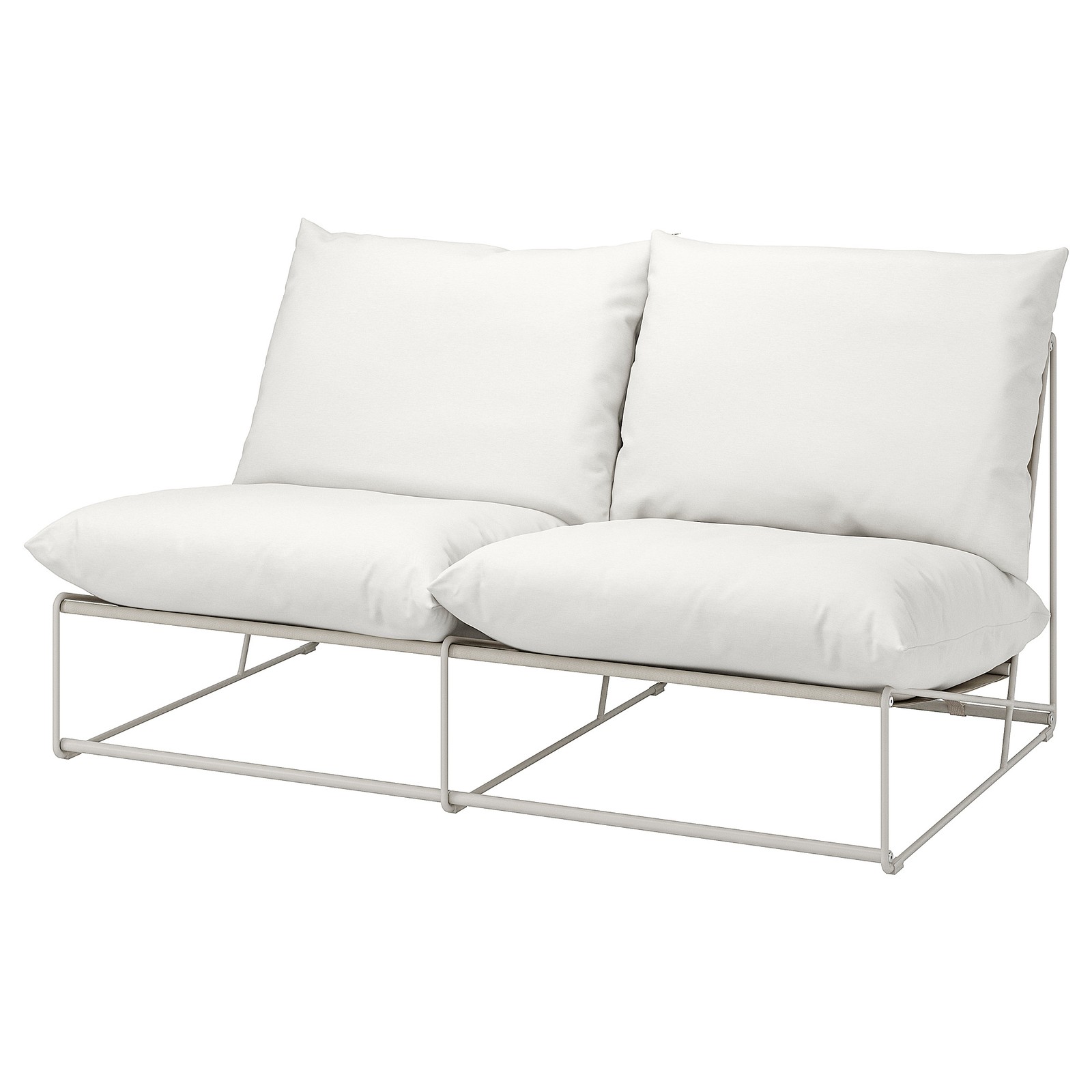 HAVSTEN 2seat sofa, in/outdoor without armrests/beige IKEA