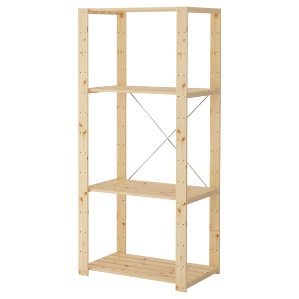 HEJNE 1 section, softwood, 78x50x171 cm
