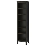 HEMNES Bookcase, black-brown, 49x197 cm