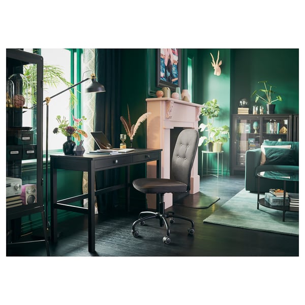 Buy Hemnes Desk With 2 Drawers Black Brown Online Ikea