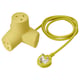 HORNFELS Extension cord, yellow, 1.8 m