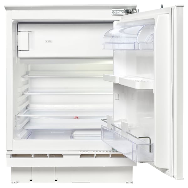 HUTTRA integrated fridge w freezer compart, white, A++ IKEA