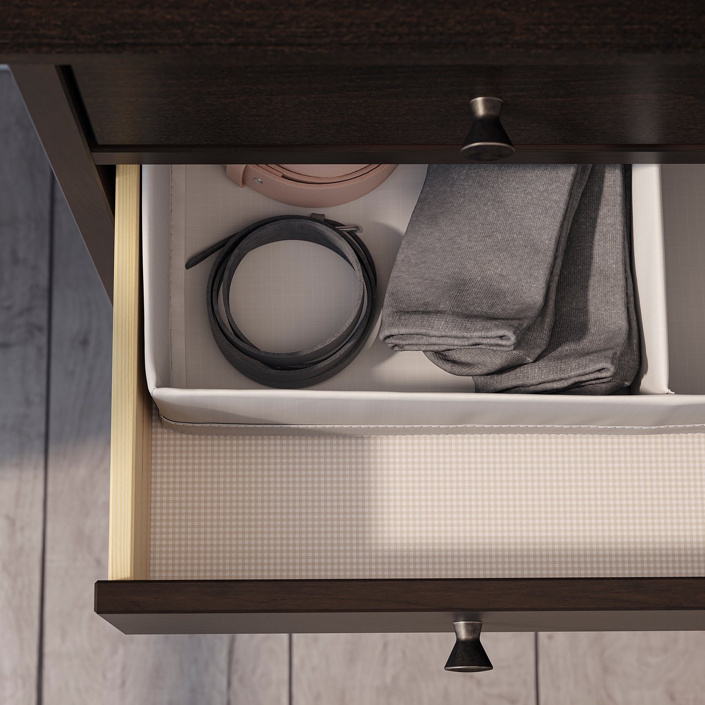 IDANÄS chest of 4 drawers, dark brown stained, 104x118 cm - IKEA