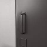IDÅSEN High cabinet with drawer and doors, dark grey, 45x172 cm