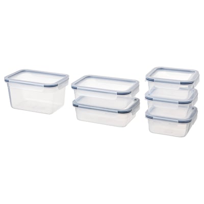 IKEA 365+ Insert for food container, set of 3, dark blue - IKEA