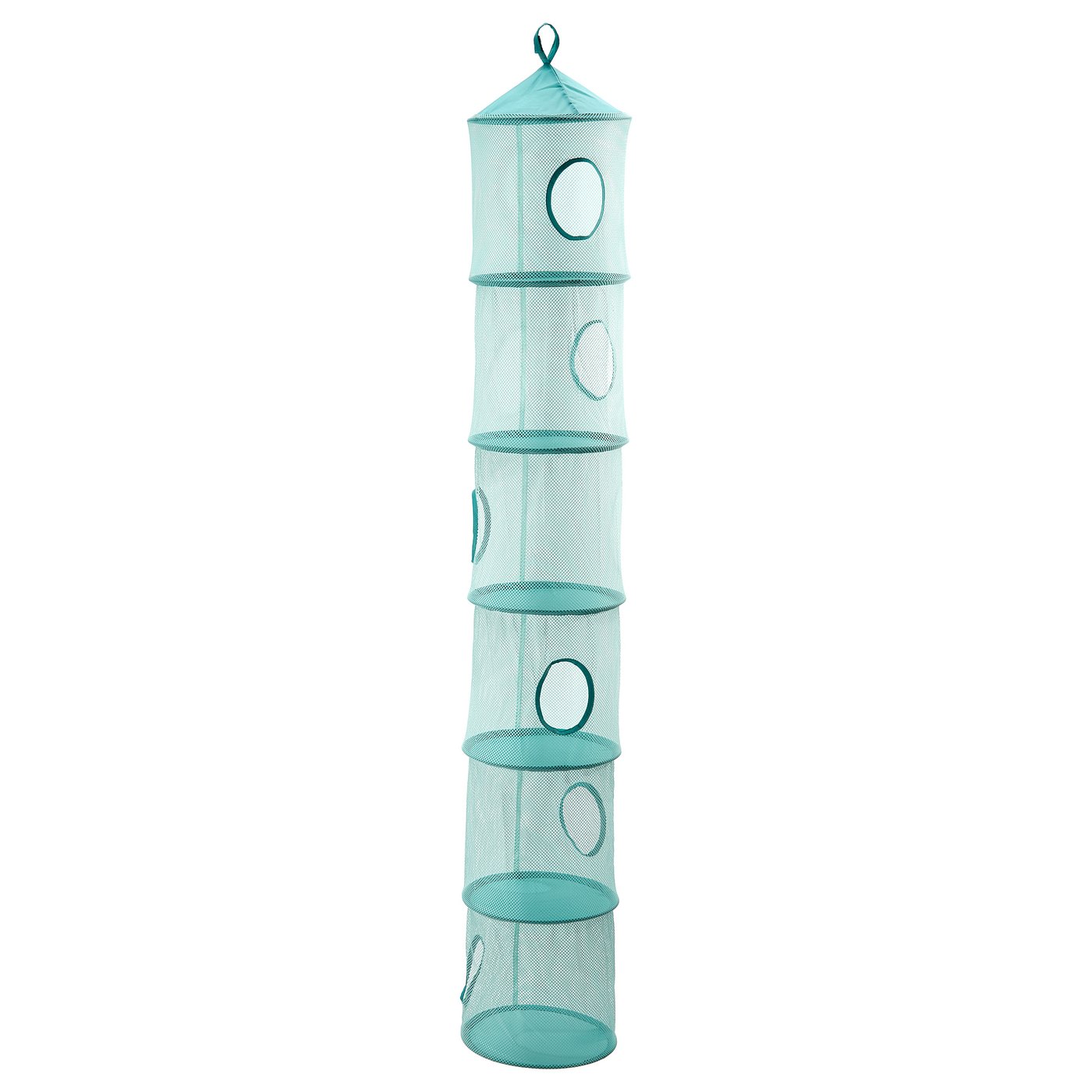 IKEA PS FÅNGST Hanging storage w 6 compartments - turquoise - IKEA