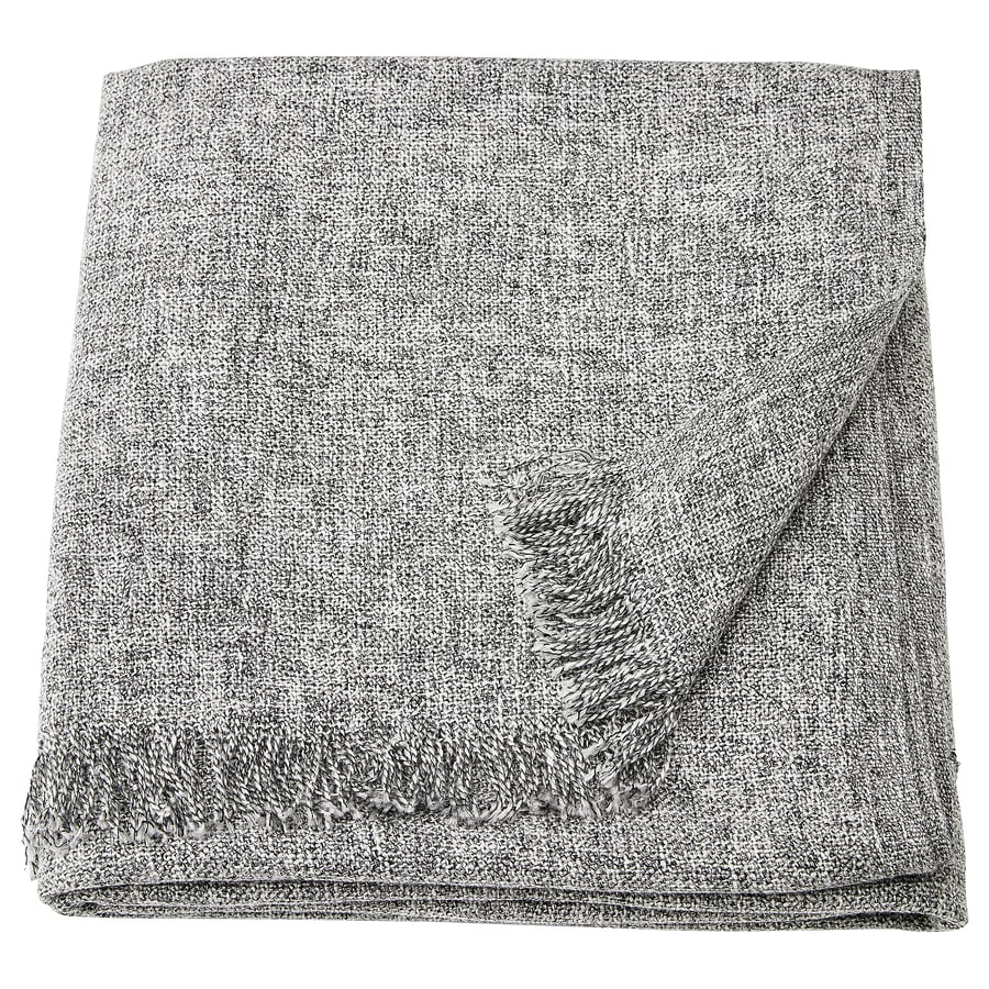 INGRUN Throw, grey, 130x170 cm IKEA