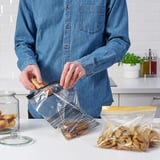 ISTAD Resealable bag, patterned black/yellow, 2.5/1.2 l
