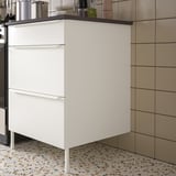 JÄRNBODA Cover panel for base cabinet, white, 60x75 cm