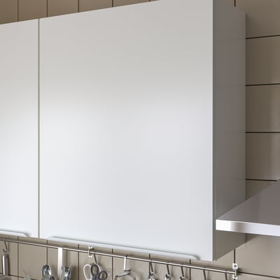 JÄRNBODA Cover panel for wall cabinet, white, 30x75 cm